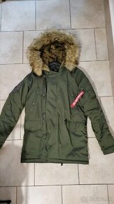 Alpha Industries pánska zimná bunda, zelená