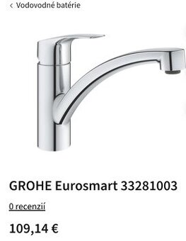 Vodovodná batéria Grohe nová - 1