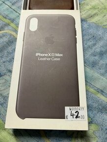 Originál Apple Leather Case iPhone Xs Max - 1