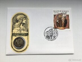 2 euro Slovensko 2017 - Numizmatická obálka - Istropolitana