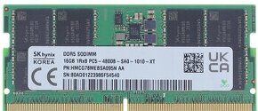 32GB (2x16GB) RAM DDR5 4800MHz