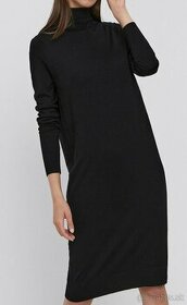 Dámske čierne úpletové šaty veľkosť XS, zn. Vila - 1