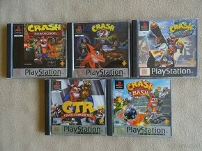 CRASH BANDICOOT na ps1, ps2, ps3, xbox, xbox360 VŠETKY ČASTI