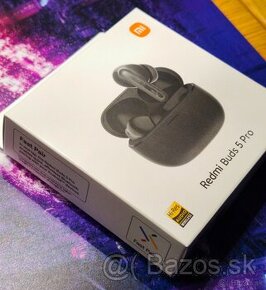 Nové Redmi Buds 5 Pro Bluetooth slúchadlá, čierne