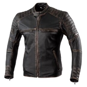 Kožená moto bunda Rebelhorn Hunter Pro CE - Vintage Black L