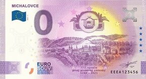 0 euro / 0 € souvenir bankovky ročníkové čísla