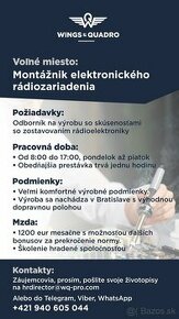 Montážnik elektronického rádiozariadenia