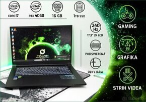 17,3" 2K 240HZ +G SYNC Gaming ERAZER, i7/RTX4060/16G/1T - 1