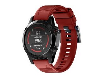 Remienok Easyfit pre Garmin Fenix 3,5X,6X,7X,8,26mm,RED