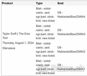 TAYLOR SWIFT-ERAS TOUR WARSAW 1.8.2024