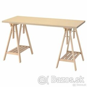 Predám stôl z Ikea MÅLSKYTT / MITTBACK, breza, 140x60 cm - 1