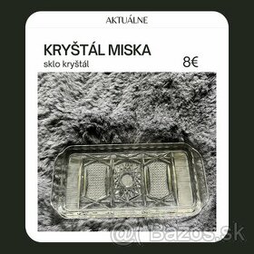 Miska kryštál sklo - 1