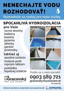 Hydroizolácie - rovná strecha - 1