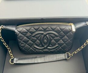 Chanel čierna kožená kabelka 1:1 - 1