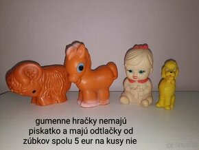 Retro gumenne hračky