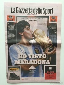 Maradona-La Gazzette dello Sport-Odchod futbaloveho boha2020