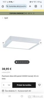 Paulmann Abia 30x30x3cm 24W 4000k stropnica svietidlo LED