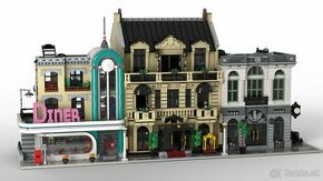 LEGO MOC Modulární hotel - 5454 dílků - NOVÉ - 1