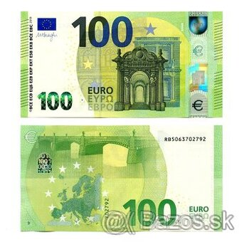 100 Euro UNC Bankovka Náhodný rok a séria