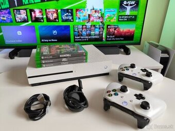 XBOX ONE S 1TB / 2X OVLÁDAČ / HRY/ FIFA 25