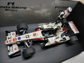 F1 HONDA RA106 BUTTON VÍTĚZ MAĎARSKO 2006 MINICHAMPS 1:18 - 1