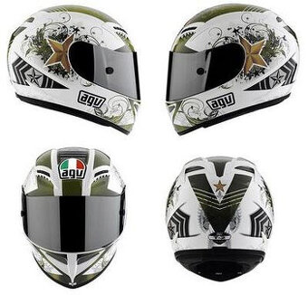 Prilba AGV T2 Warrior Army Green