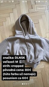 DLNSK cropped mikina