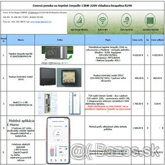 Predám tepelné čerpadlo kompresor Mitsubishi 13kW/220V