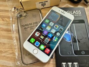 Apple iPhone 7 32GB Silver, nová batéria 100%, BT slúchadlá - 1