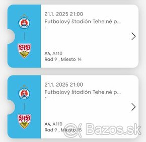 Slovan Bratislava lístky na ligu majstrov, SEKTOR A - 1