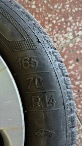 Ponúkam zimné pneumatiky 165/70 R14 Kleber Krisalp - 1