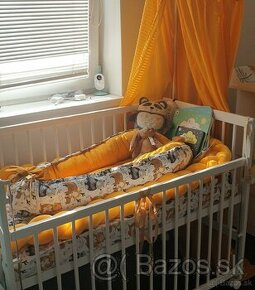 Detska postielka na kolieskach s matracom- az 6 poloh - 1