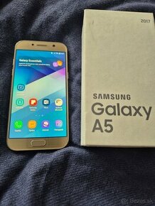 Samsung A5 2017 voľný gold v peknom stave plne funkčný na di - 1