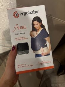 Ergobaby aura wrap šatka čierna