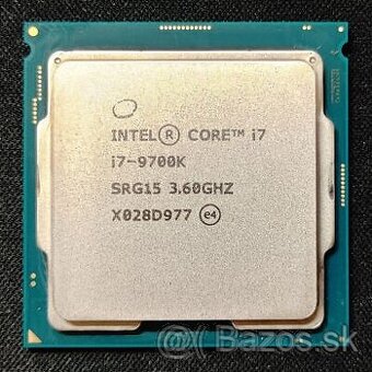 Intel Core i7-9700K Coffe Lake ( socket 1151 ) 4,9 GHz Max