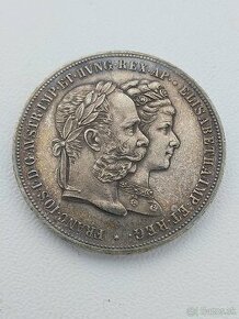 Mince 3 x 2 zlatnik 1879 strieborná svadba