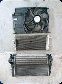 BMW X1 F48 2,0d 140kw chladič vody klimy intercooler sahara - 1