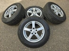 zimní Alu kola Audi Volkswagen dezent 5x112 7jx16 et38 pneu - 1