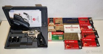 Ruger SP101, 357 mag., nestrielany, puzdro, 550 nabojov