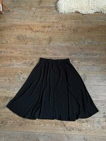 Tanečná čierna midi sukňa
