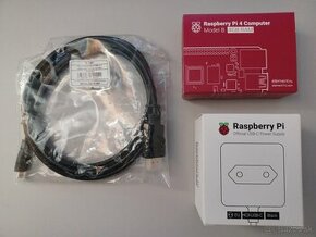 Raspberry Pi 4 Model B 4GB + adapter + HDMI kabel