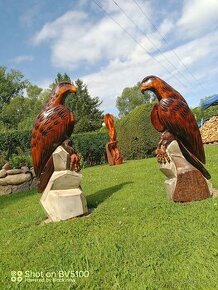 Dřevěné sochy-  Orel