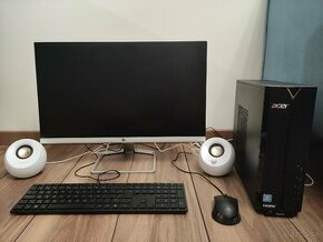 Stolný počítač Acer Aspire, monitor HP