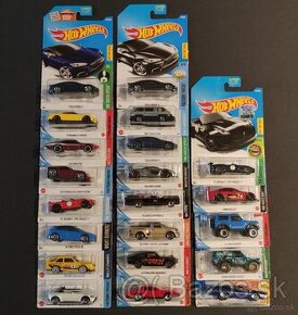 Hot Wheels mainliny na dlhých kartách