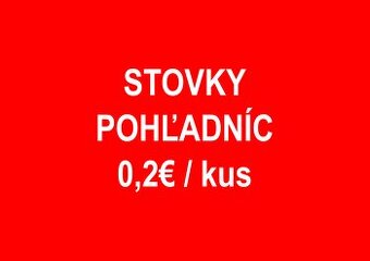 POHĽADNICE - stovky kusov - 1