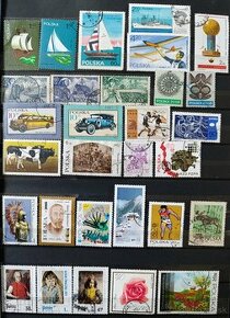 Zbierka poštových známok POĽSKO 150 ks