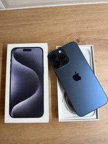 Apple iPhone 15 Pro Max 256GB Blue Titanium,Top Stav,Záruka