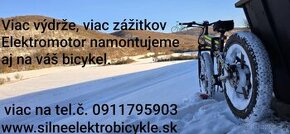 Skladací elektrobicykel aj do snehu - 1000w