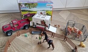 Schleich horse club- Auto s prívesom