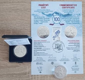 10 Euro/2025 - Majstrovstvá Európy v hokeji - PROOF, BK, PL